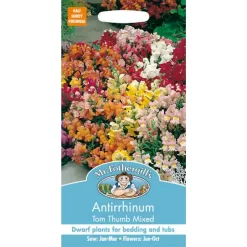 Mr. Fothergill's Antirrhinum Tom Thumb Mixed Seeds