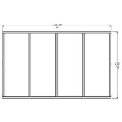 Palram - Canopia Canopy Bordeaux 2230 White Clear 9 Palram - Canopia Canopy Bordeaux 2230 White Clear -Garden Supplies Store 12807320 1944833216591069