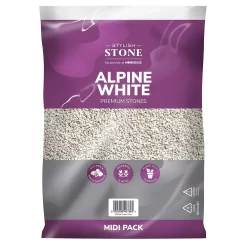 Stylish Stone Premium Alpine White Chippings - Midi Pack - 9kg -Garden Supplies Store 12808258 1944902947347578