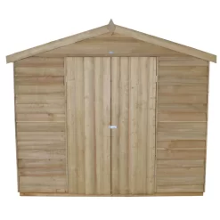 8x12ft Forest Natural Timber Overlap Apex Wooden Workshop 10 8x12ft Forest Natural Timber Overlap Apex Wooden Workshop -Garden Supplies Store 12810929 1454833199244508