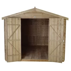 8x12ft Forest Natural Timber Overlap Apex Wooden Workshop 11 8x12ft Forest Natural Timber Overlap Apex Wooden Workshop -Garden Supplies Store 12810929 4194833199185594