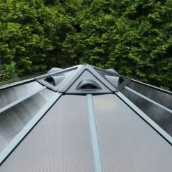 Palram - Canopia Monaco Hexagonal Garden Gazebo Grey -Garden Supplies Store 12810973 1374924173003792