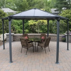 Palram - Canopia Monaco Hexagonal Garden Gazebo Grey