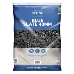 Stylish Stone Blue Slate 40mm - Large Pack - 19kg -Garden Supplies Store 12815076 8084902948109902