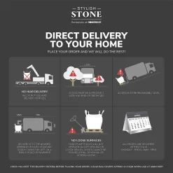 Stylish Stone Premium Alpine White Chippings - Bulk Bag 750 Kg -Garden Supplies Store 12816991 1434931960482170