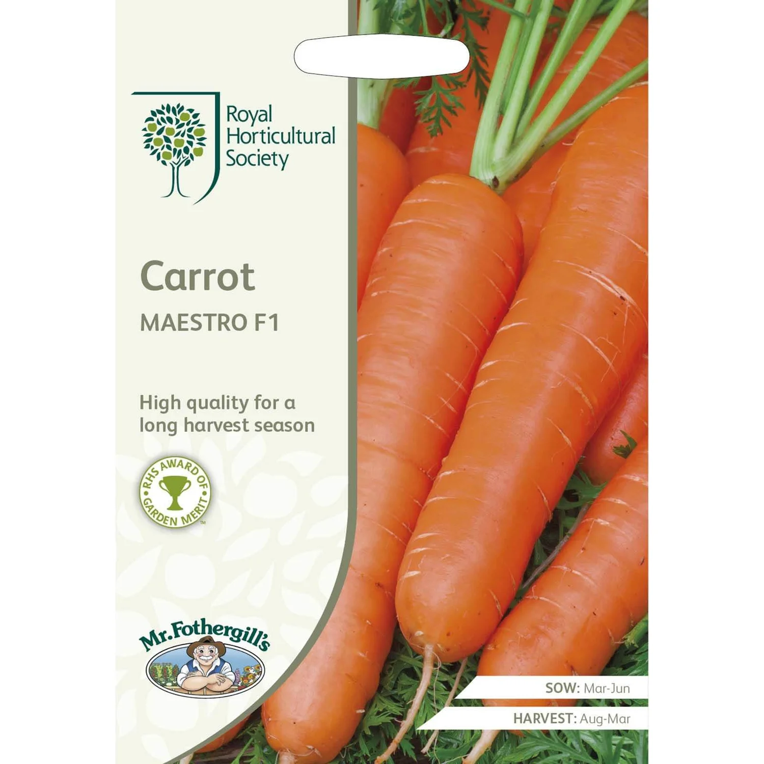 RHS Carrot Maestro F1 Seeds 1 RHS Carrot Maestro F1 Seeds