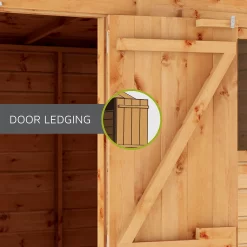 Mercia 6 X 4ft Overlap Pent Bike Shed -Garden Supplies Store 12820074 4434989186435447