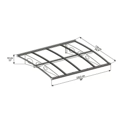 Palram - Canopia Canopy Herald 2230 Grey Clear 11 Palram - Canopia Canopy Herald 2230 Grey Clear -Garden Supplies Store 12821842 1034833173770359