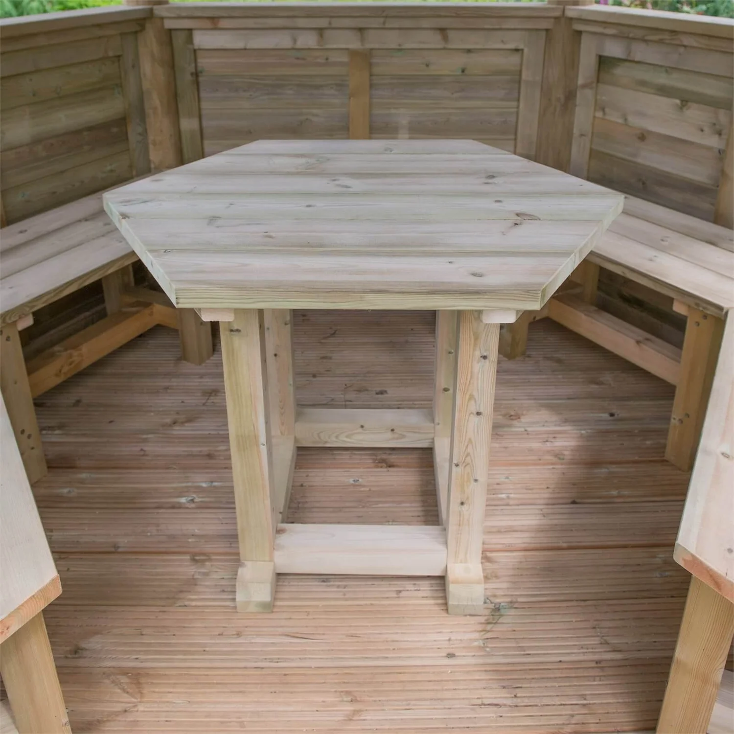 Forest (Installation Included) Thatch Roof Furnished Gazebo - 3.6m - Green 6 Forest (Installation Included) Thatch Roof Furnished Gazebo - 3.6m - Green - Image 6