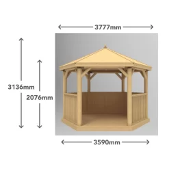 Forest (Installation Included) Thatch Roof Furnished Gazebo - 3.6m - Green 17 Forest (Installation Included) Thatch Roof Furnished Gazebo - 3.6m - Green -Garden Supplies Store 12823704 2554833218574183