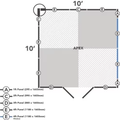 Forest 10 X 10ft Overlap Pressure Treated Double Door Apex Shed -Garden Supplies Store 12823849 1124833219425433