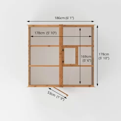 Mercia 6 X 6ft Traditional Greenhouse - Incl. Installation -Garden Supplies Store 12825394 1475028839988867