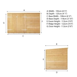Mercia 6 X 4ft Overlap Pent Bike Shed - Incl. Installation -Garden Supplies Store 12825547 1374989186850584