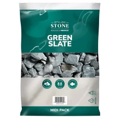 Stylish Stone Green Slate 20mm - Midi Pack - 9kg -Garden Supplies Store 12826525 1254902951258087