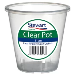 Clear Plastic Pot - 11cm