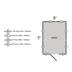 Forest 7 X 5ft Overlap Pressure Treated Apex Shed - No Window Incl. Installation -Garden Supplies Store 12833311 1544833205107480
