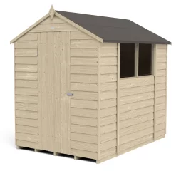 Forest 7 X 5ft Overlap Pressure Treated Apex Shed -incl. Installation