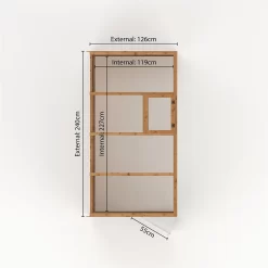 Country Living Langford 8 X 4ft Traditional Lean Too Greenhouse Painted + Installation - Aurora Green 11 Country Living Langford 8 X 4ft Traditional Lean Too Greenhouse Painted + Installation - Aurora Green -Garden Supplies Store 12876025 1394843887371772