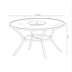 Misali 6 Seater Garden Dining Set -Garden Supplies Store 12881492 5834948030746531