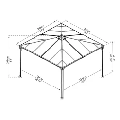 Palram - Canopia Palermo 3000 Garden Gazebo 13 Palram - Canopia Palermo 3000 Garden Gazebo -Garden Supplies Store 12883602 1284857059123592