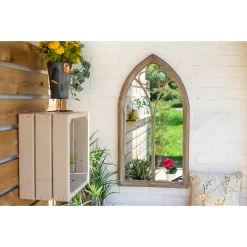 Church Window Outdoor Garden Mirror - 105cm -Garden Supplies Store 12883608 1194875470403912