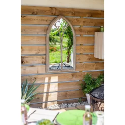 Church Window Outdoor Garden Mirror - 105cm -Garden Supplies Store 12883608 1564875470381190