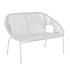 Homebase Acapulco 2 Seater Garden Bench - Grey
