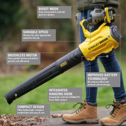 STANLEY FATMAX V20 18V Cordless Brushless Blower (Sfmcbl7M1-Gb) -Garden Supplies Store 12885849 7835052745693389