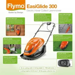 Flymo 1700W EasiGlide Electric Hover Lawn Mower - 30cm -Garden Supplies Store 12885897 1864846118755047