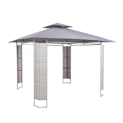 New Release 7 Florence Gazebo With Rattan Panels