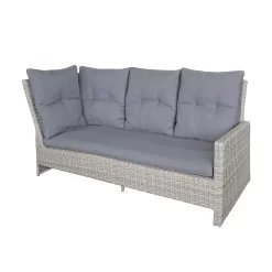 Mortimer Grey Rattan Garden Corner Sofa Set -Garden Supplies Store 12887790 3255047776533844
