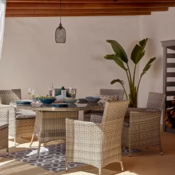 Florence 6 Seater Garden Dining Set -Garden Supplies Store 12887800 3494929366860307