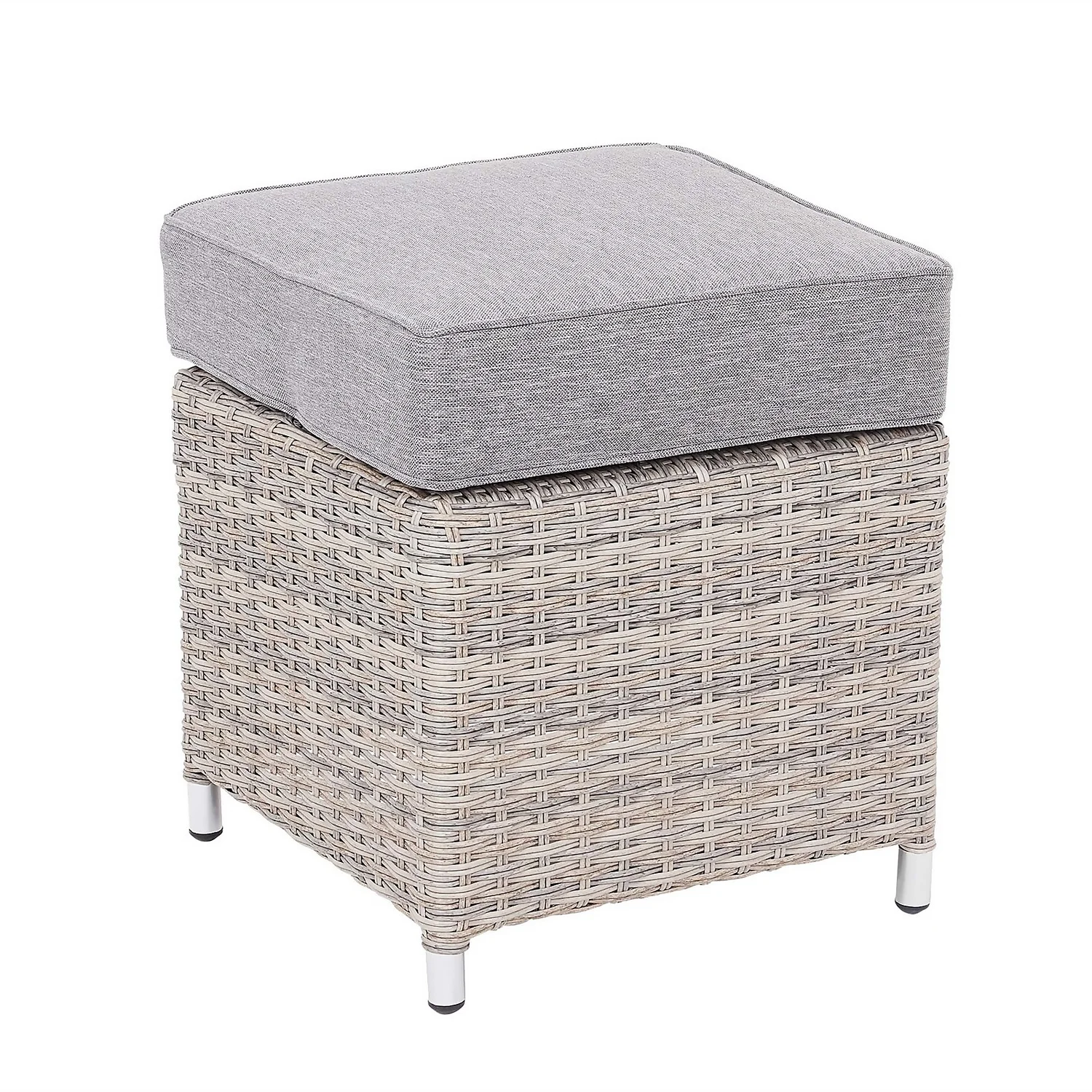 Florence Grey Rattan Effect Garden Corner Sofa Set 7 Florence Grey Rattan Effect Garden Corner Sofa Set - Image 7