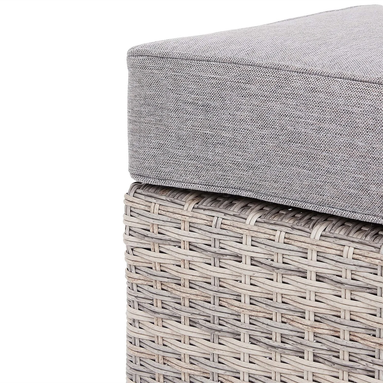 Florence Grey Rattan Effect Garden Corner Sofa Set 8 Florence Grey Rattan Effect Garden Corner Sofa Set - Image 8