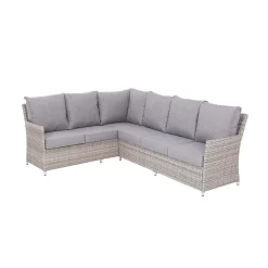 Florence Grey Rattan Effect Garden Corner Sofa Set 15 Florence Grey Rattan Effect Garden Corner Sofa Set -Garden Supplies Store 12887809 5834843689783909