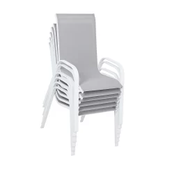 Malindi 6 Seater Garden Dining Set - Grey -Garden Supplies Store 12887812 2424843280561994