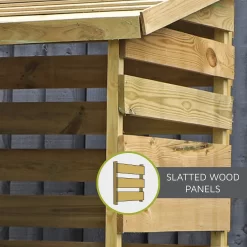 Mercia (Installation Included) Single Log Store -Garden Supplies Store 12888118 1415011214902836