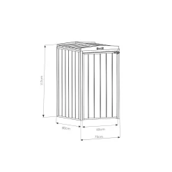 Mercia Single Bin Store -Garden Supplies Store 12888119 1274849860070593