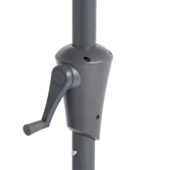 None 2.1m Crank & Tilt Parasol Light Grey - Dia. 38mm -Garden Supplies Store 12888557 1024843673641374