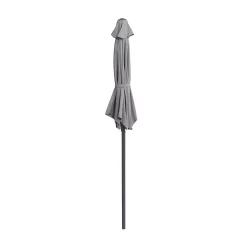 None 2.1m Crank & Tilt Parasol Light Grey - Dia. 38mm -Garden Supplies Store 12888557 1054843673613402