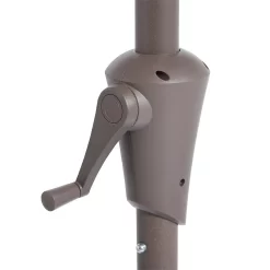 None 2.1m Crank & Tilt Parasol Natural - Dia. 38mm -Garden Supplies Store 12888558 2064843673563581