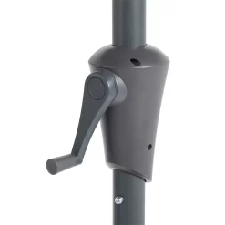 None 2.1m Crank & Tilt Parasol Dark Grey - Dia. 38mm -Garden Supplies Store 12888560 1804843674218079
