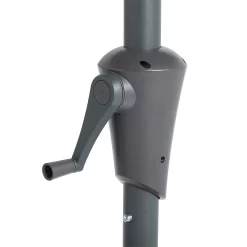None 2.7m Crank & Tilt Parasol Dark Grey - Dia. 38mm -Garden Supplies Store 12888563 2734843674675537