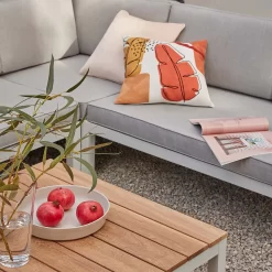 Spirit Metal Garden Corner Sofa Set - Grey -Garden Supplies Store 12889918 1424846181006982