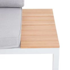 Spirit Metal Garden Corner Sofa Set - Grey -Garden Supplies Store 12889918 2024846181086020