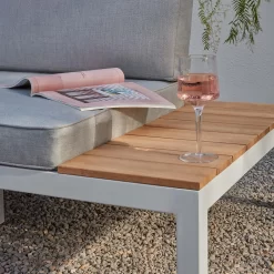 Spirit Metal Garden Corner Sofa Set - Grey -Garden Supplies Store 12889918 5274869216234318