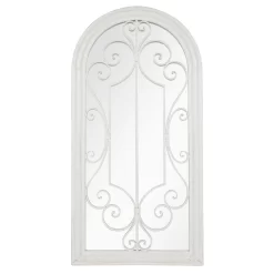 Scrolled Arch Garden Mirror