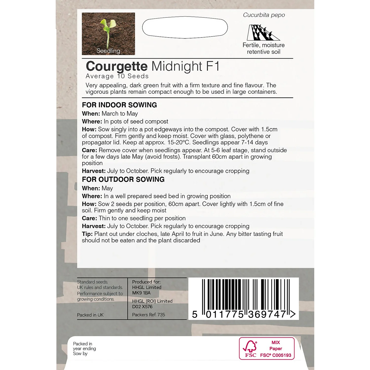 House Beautiful Courgette Midnight F1 Seeds 2 House Beautiful Courgette Midnight F1 Seeds - Image 2