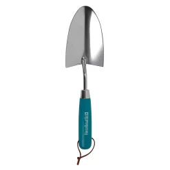 House Beautiful Stainless Steel Hand Trowel With A Teal Painted Hardwood Handle