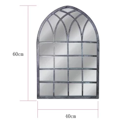 Metal Framed Gothic Outdoor Garden Mirror 5 Metal Framed Gothic Outdoor Garden Mirror -Garden Supplies Store 13205553 6614924142469423